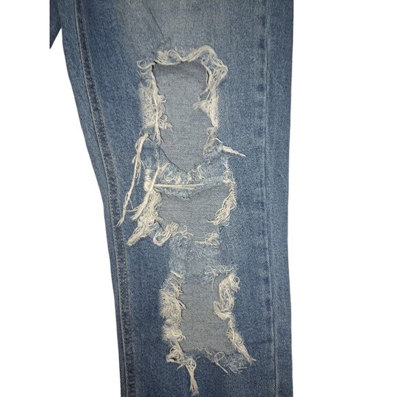 Y2K Cello Ripped Streetwear Grunge Boyfriend Casual-Chic Laid-Back Jeans Size 9 - Picture 7 of 14